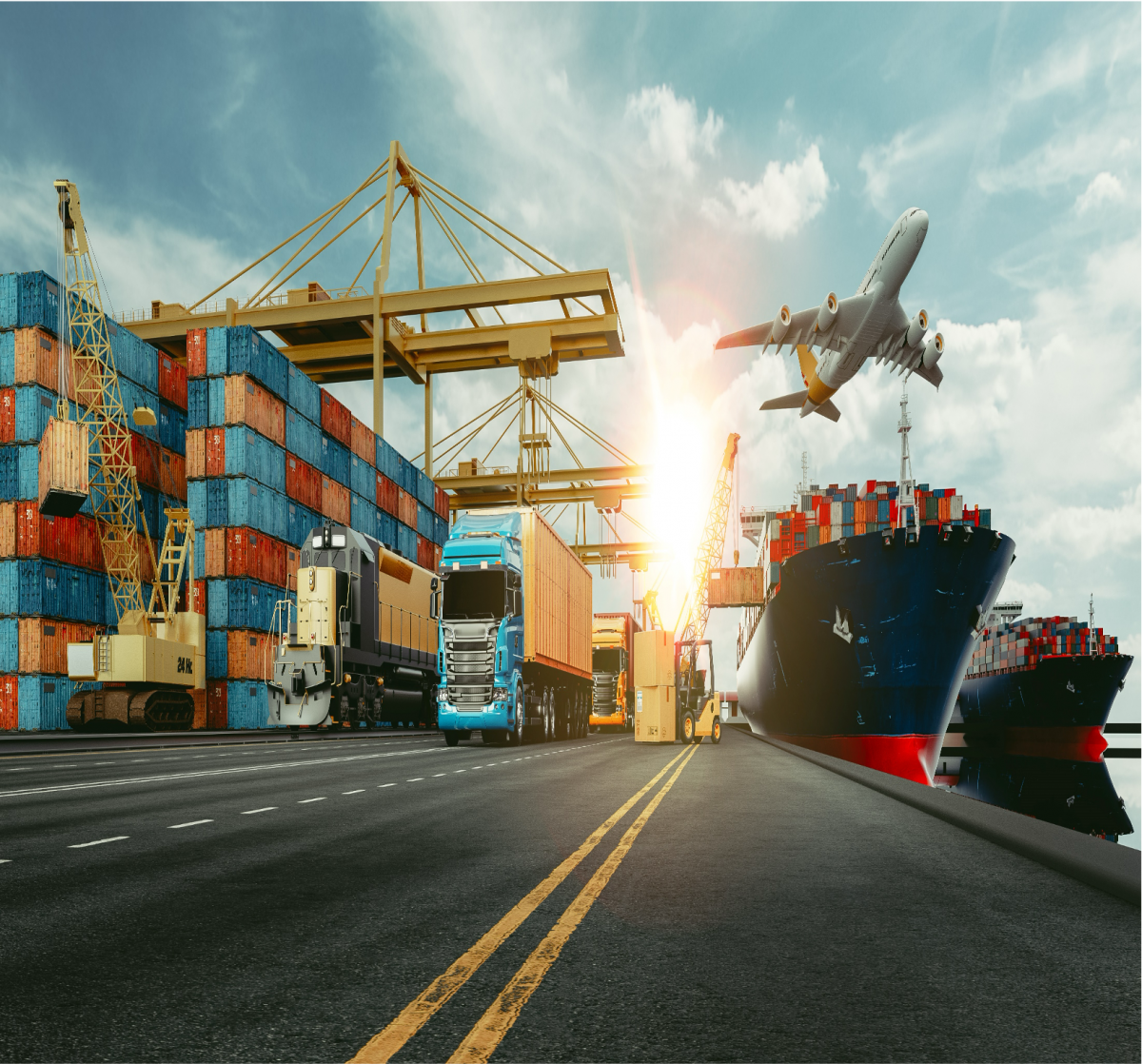 Port with Shipments